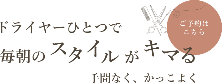 毎朝のセットから解放される