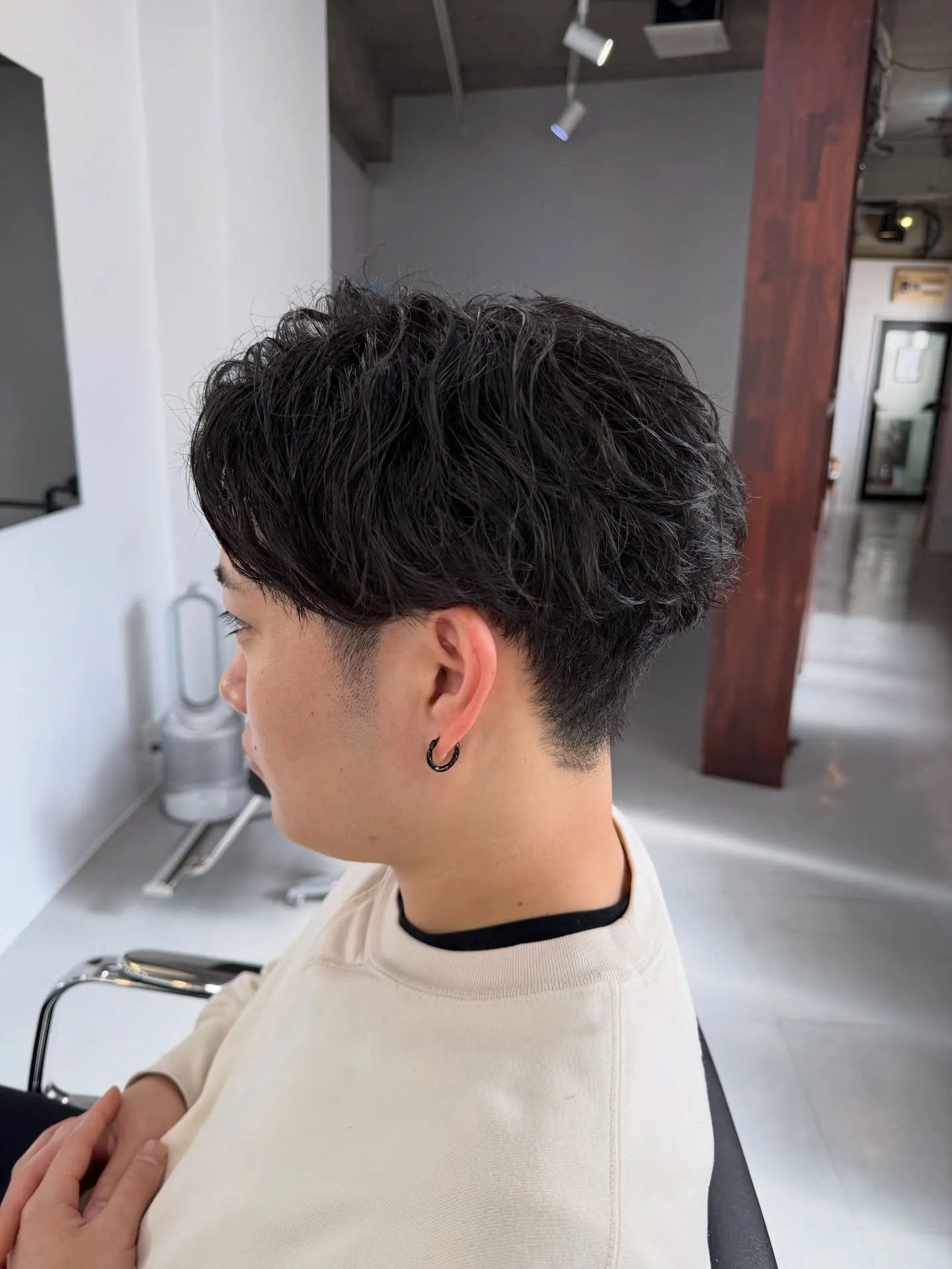 刈り上げ×ピンパーマ