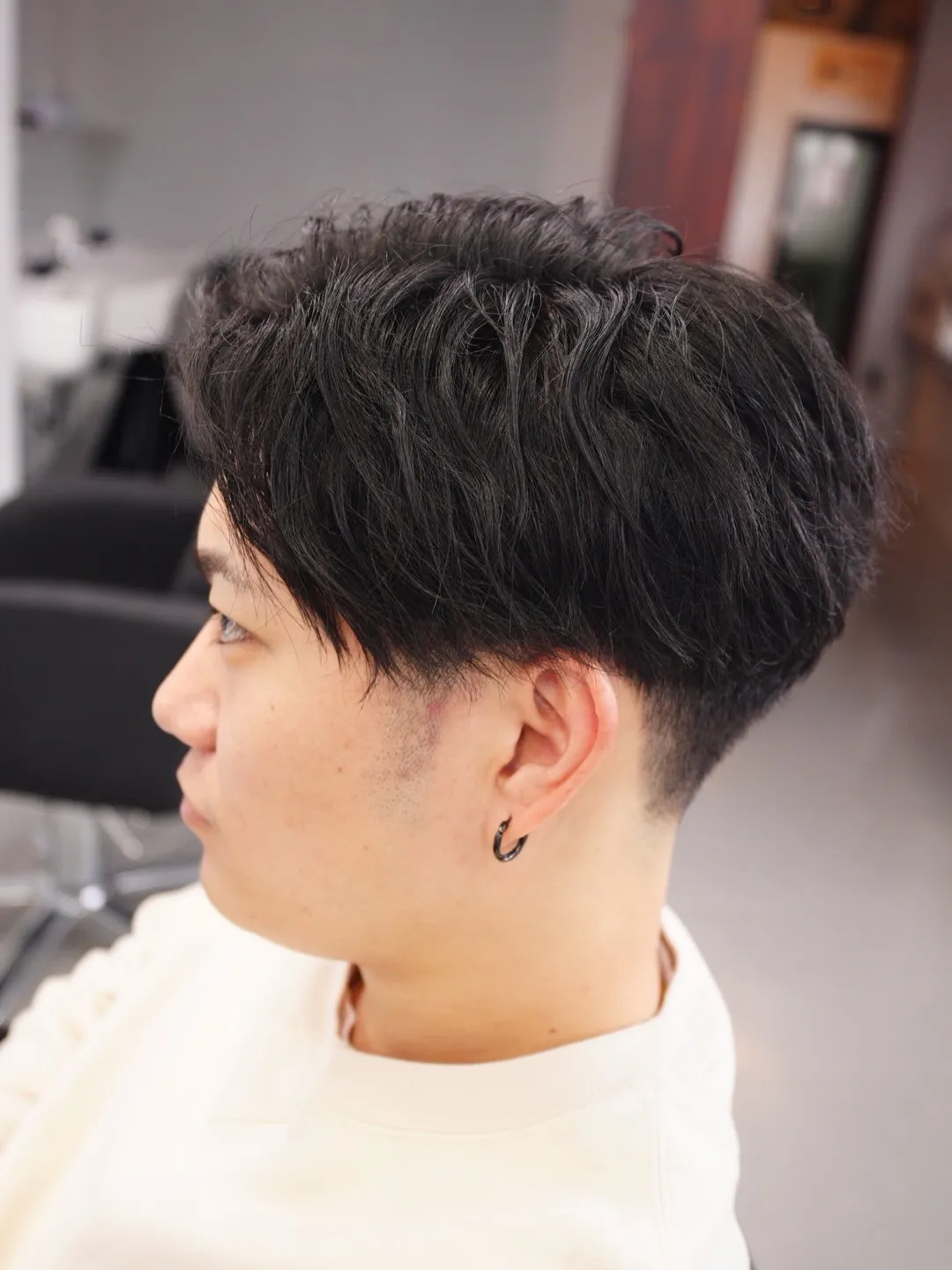 刈り上げ×ピンパーマ