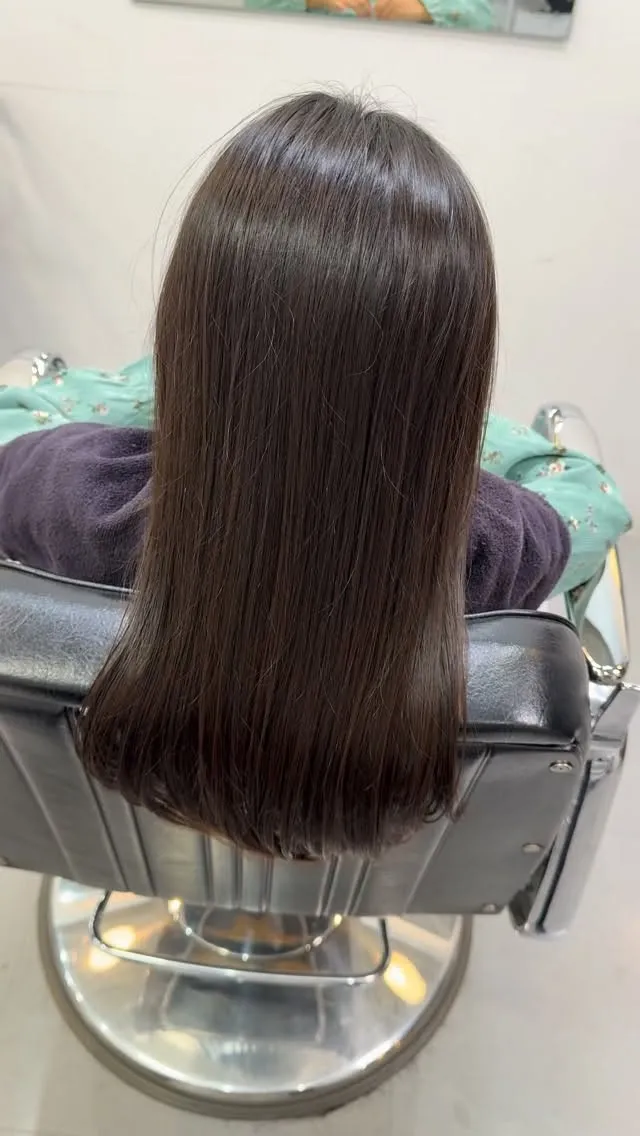 娘（小1）の髪の毛を髪質改善トリートメントしました。